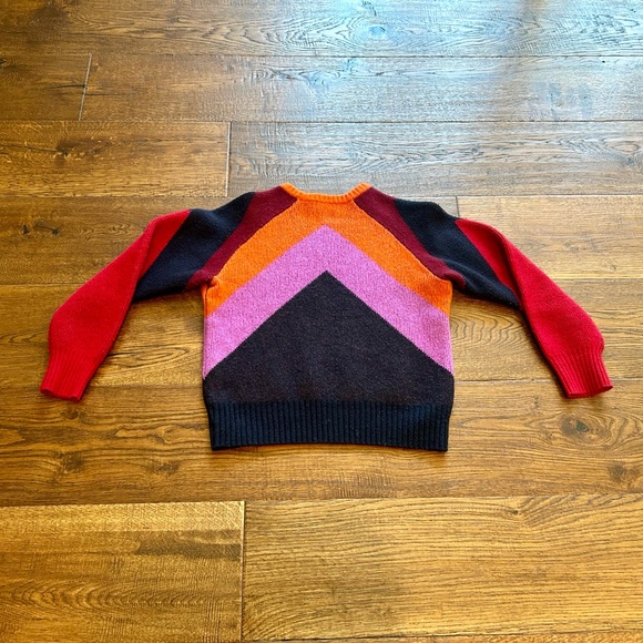 Victoria Beckham Multicolor Chevron Sweater - Picture 2 of 2